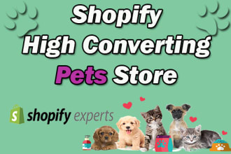create pets shopify store