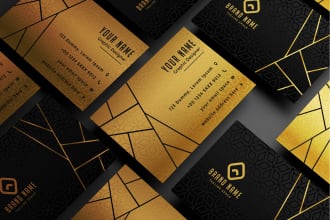 create a stylish, luxurious, elegant, and stunning business card design