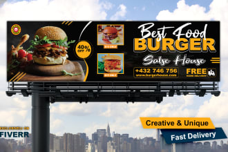 design roll up, billboard, yard sign in 4 hours
