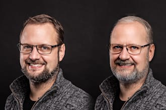 make you old or younger with foto retouching