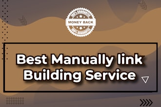do manual link building service