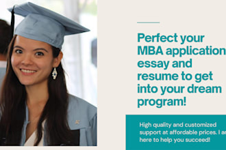 perfect your MBA application essay and resume