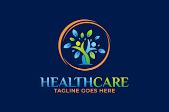 design natural herbal medical dental mental health and wellness logo