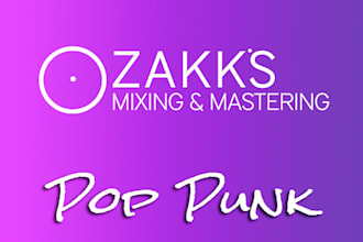 mix and master your pop punk music