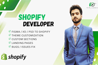 do professional shopify website development and custom coding
