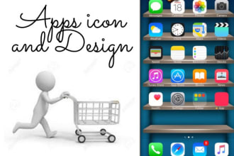 design modern app icon logo in 24 hours