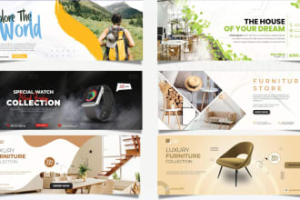 design website banner, ads, hero, header