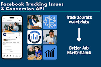 set up or fix facebook conversion api, pixel, ios 14 events with gtm