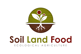 do a custom sustainable farms organic agriculture logo design