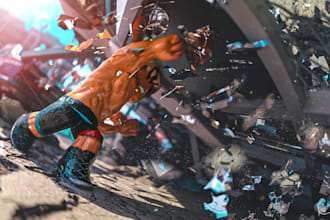 make you a detailed 3d roblox gfx