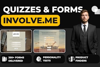 build involve me forms, product finders and personality tests