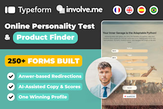 build a product finder quiz or online test on typeform involveme