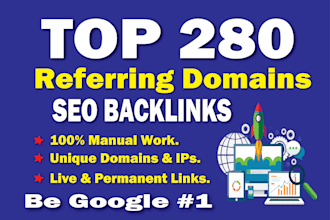 do 280 referring domains SEO backlinks for google ranking