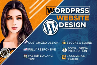 create responsive professional wordpress website design or blog site