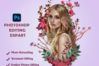 retouch, edit and enhance your image in photoshop