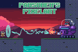 make pixel art visual effects