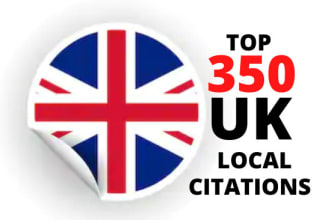 create 350 UK local citation listings for local SEO