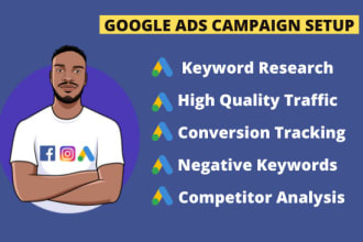 setup, optimise and manage your google ads PPC campaigns