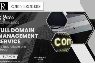 be your domain broker and manager