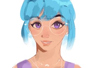 digitally paint you a semi realistic portrait