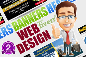 create of an amazing web banner, header or banner ads