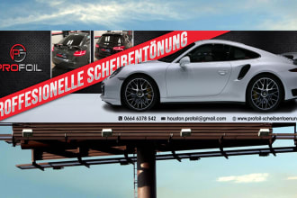 design professional billboards, banners, signage, backdrops