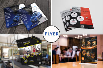 design business flyer rack card and door hanger
