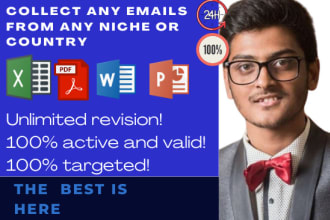collect targeted email list based on any niche or country