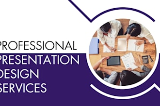 design business pitch deck with content