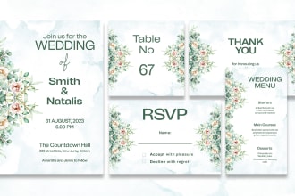 design invitation card thank you or greeting card