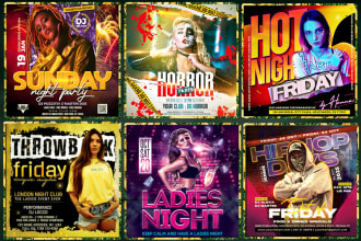 do dj hip hop birthday concert nightclub club party instagram event flyer