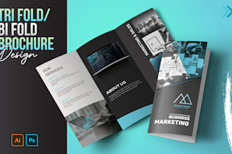 design bifold, trifold brochure and catalog