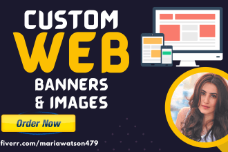make 15 static ads, fb banner, website, slider, header