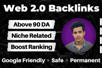 build 50 web 2 0 backlinks manually with 90 plus da