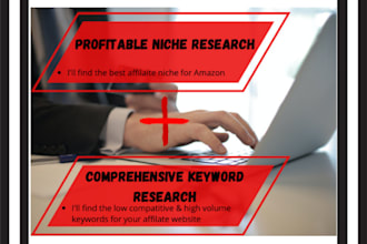do niche research and kgr keyword research for affiliate website