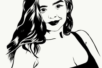 draw vector line art your any picture , sketch and logo