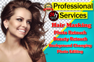remove the background of your pictures and hair masking