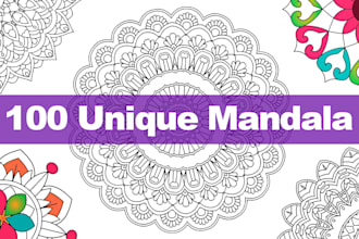 make adult mandala coloring pages for amazon kdp