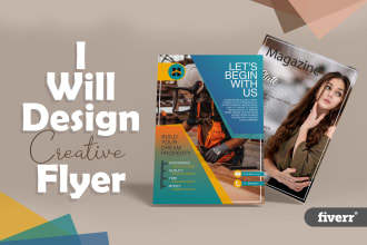 design professional flyers, brochures and social media post