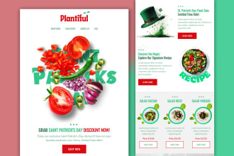 design mailchimp newsletter email template within 6 hrs