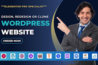design, redesign, build, rebuild, revamp, clone your wordpress website