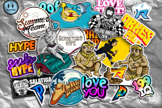 design high quality sticker, badge, label, and patch