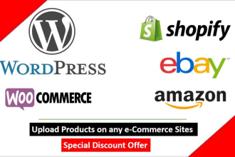 do shopify product upload, amazon, woocommerce product
