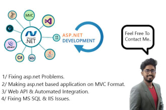do dot net web application, zoho api, mvc, bug fix dot net core, erp apps