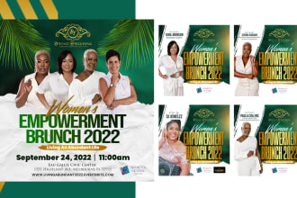 create premium church flyer and speaker announcement poster