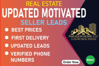 generate motivated seller leads for real estate business with skip trace