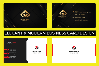 do modern business card and elegant stationary items