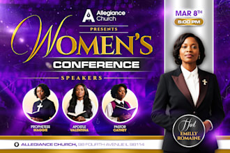 design professional social media flyer for your church event