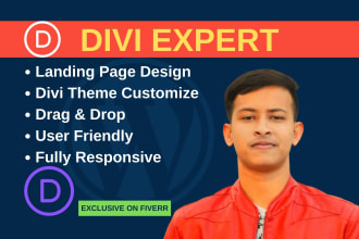 be your divi expert for wordpress divi website with divi theme, customization