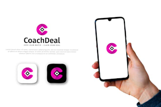 design clean modern app logo or app icon